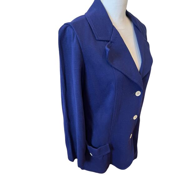 Vintage Koret of California Oversized Unstructured Blazer Blue - Picture 3 of 6